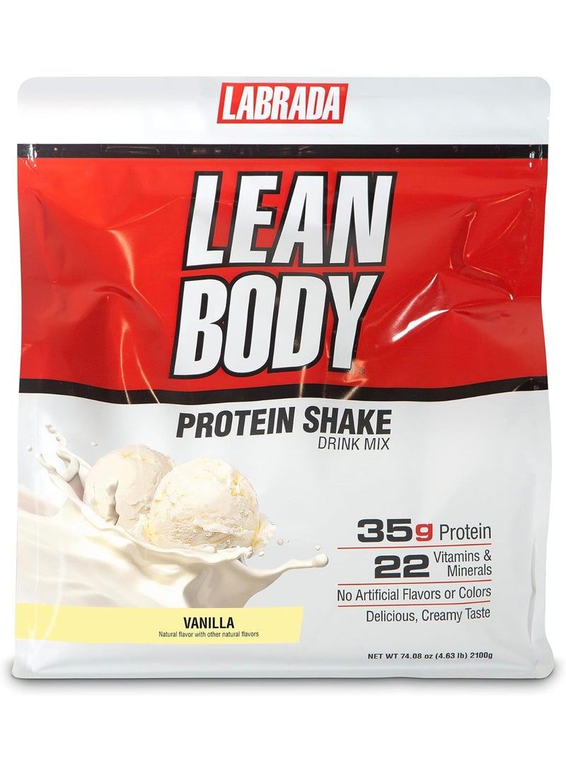 لابرادا كيس مخفوق بديل للوجبات من لاب لين بودي، بنكهة الفانيليا، وزن 4.63 رطل - Image 1